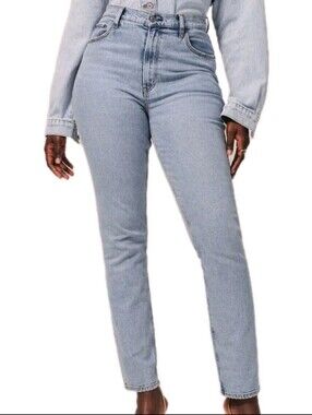 Abercrombie Curve Love The 90s Skin Straight Ultra High Rise Jeans Size 25/0